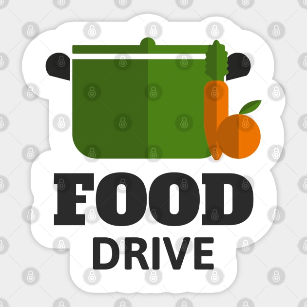 Food drive - Help others in need Sticker by All About Nerds